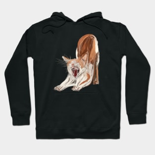 Yawning Cat Hoodie